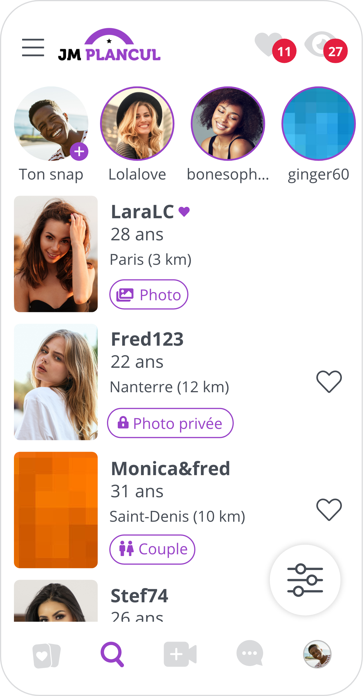 JM Date recherche ciblée