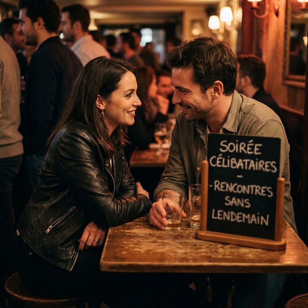 Soirée sans lendemain dans une ambiance élégante et adulte